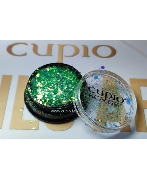 Cupio Holo Hexa Glitter Green