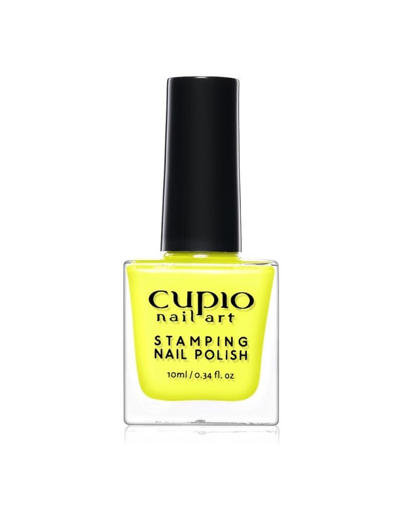 Cupio stamping nail polish - Neon Yellow 10ml